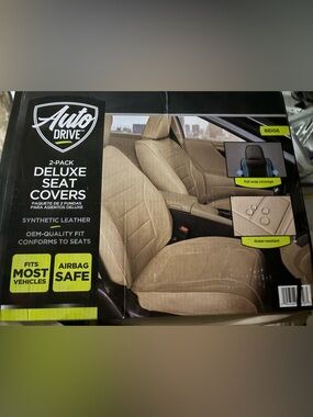 Vehicle seat cover pack of 2